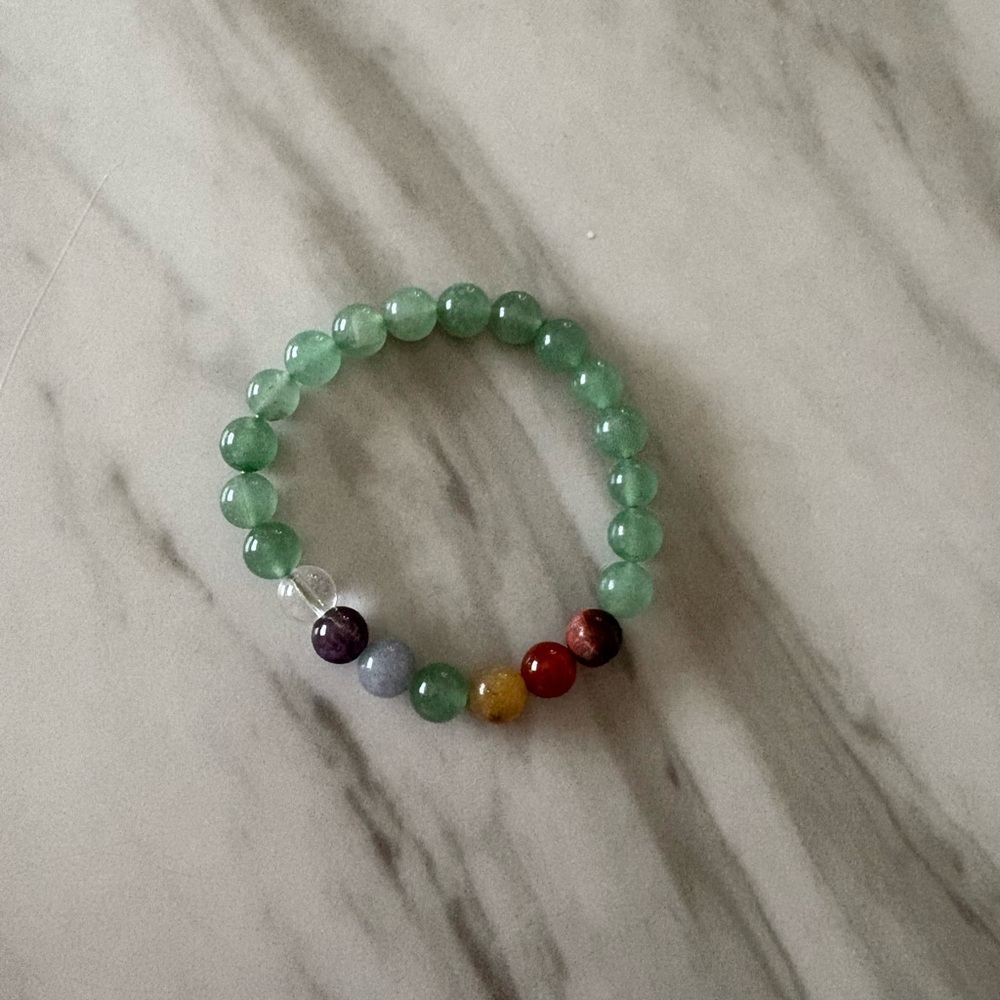 7 Chakra Colorful Gemstone Beaded Bracelet